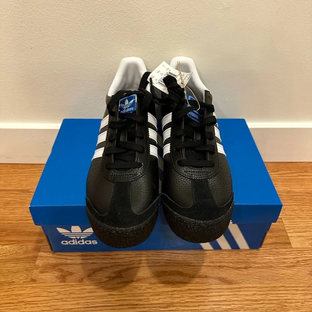 NIB Adidas Samoa Sneakers, Black/White, Men’s 7 - Picture 7 of 16